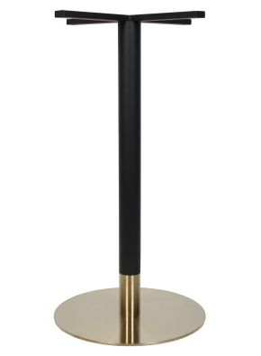 Tivoli Black and Brass Disc Dry Bar Table Base